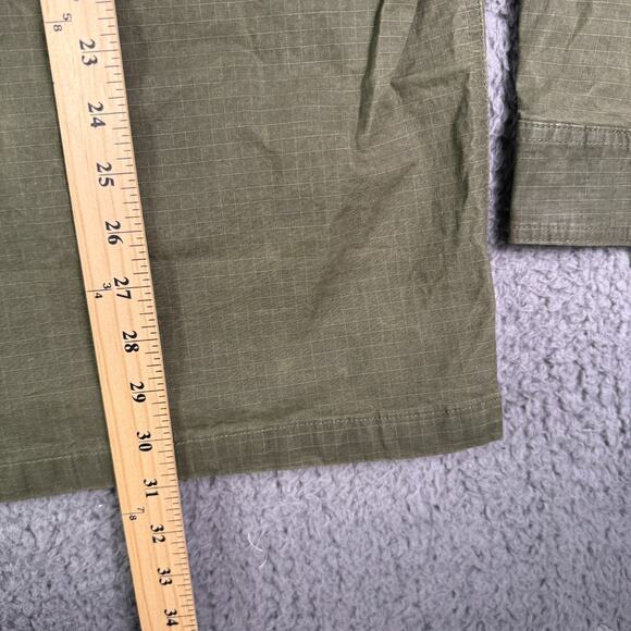 Flint and Tinder Waxed Trucker Jacket Mens XL Green Flannel Lined Inner Pockets - Picture 9 of 10